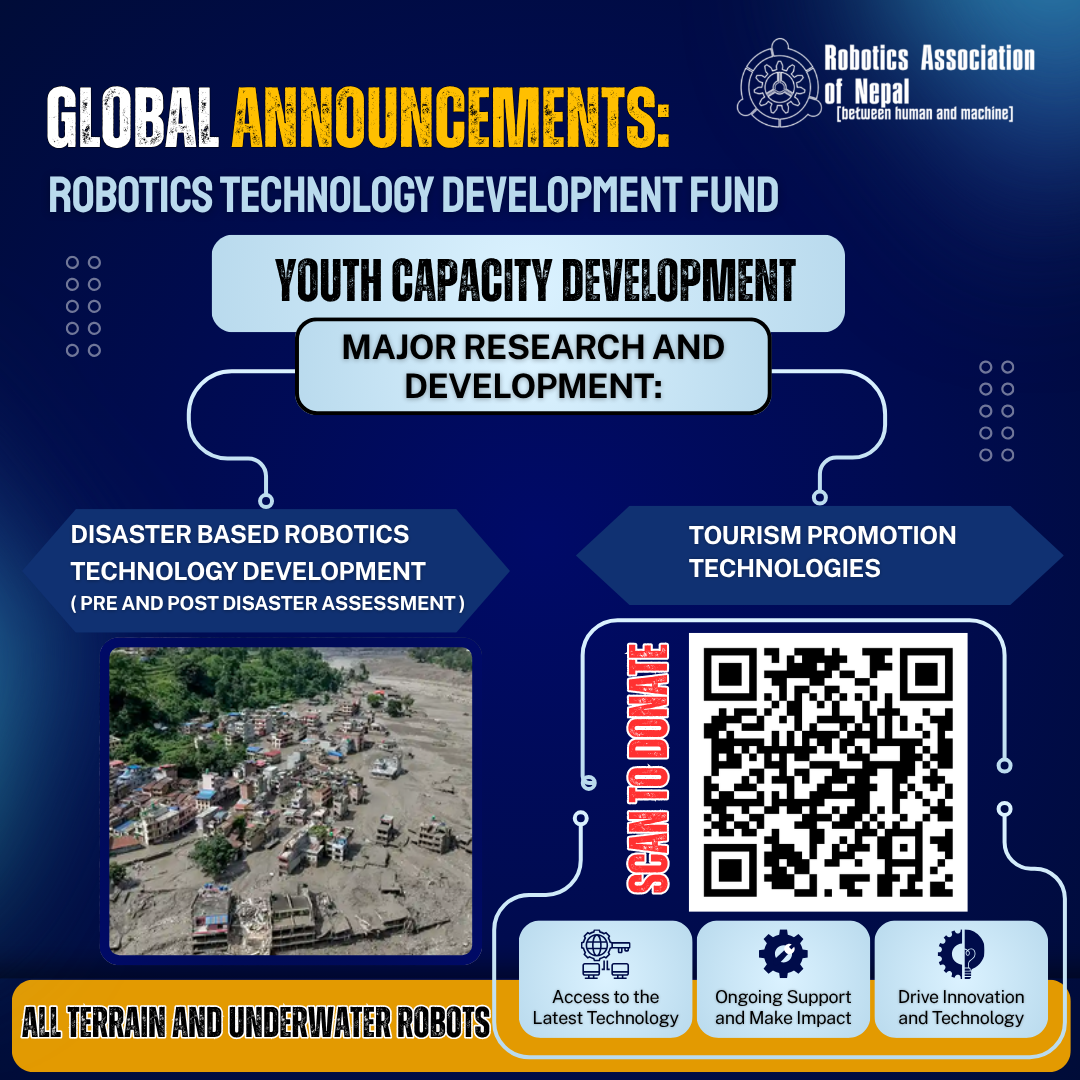Donation flyer for the Robotics Technology Development Fund